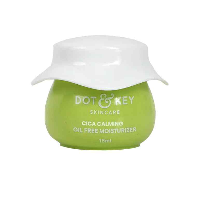 Dot & Key Cica Calming Oil Free Moisturizer Mini For Acne Prone Skin, 15 ml