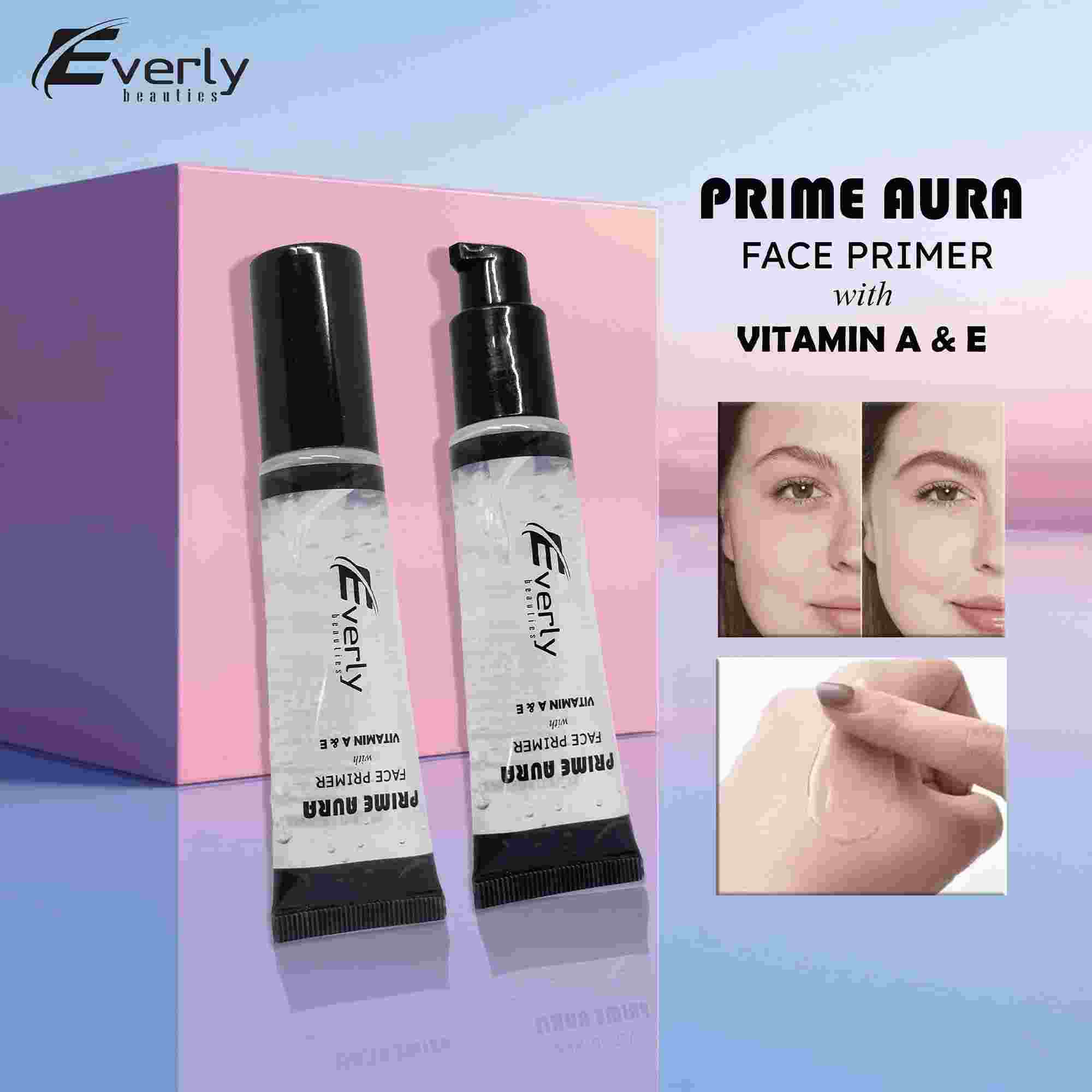 EVERLY BEAUTIES PRIME AURA FACE PRIMER WITH VITAMIN A & E (30ML)