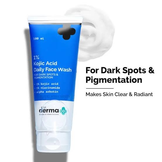 The Derma Co 1% Kojic Acid Face Wash with Niacinamide & Alpha Arbutin For Dark Spots & Pigmentation 100ml