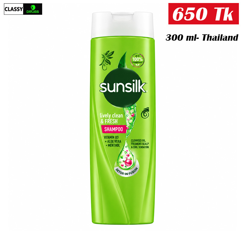 Sunsilk Lively Clean & Fresh Shampoo (300ml)- Thailand