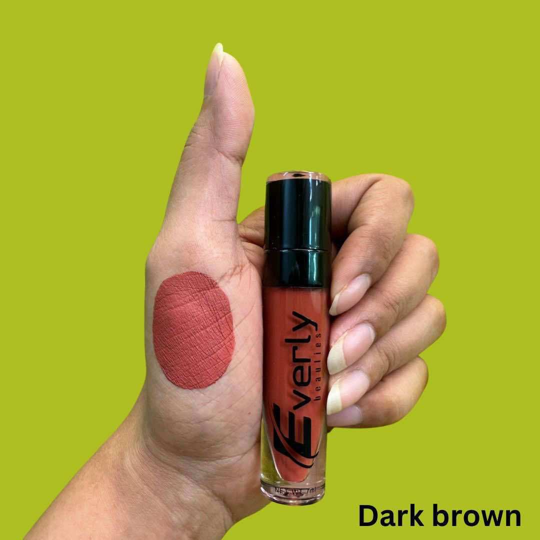 Everly Beauties Liquid Lipstick - Dark brown