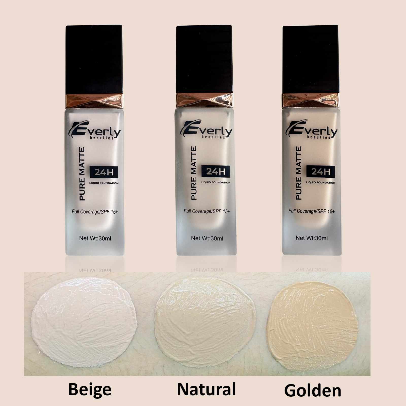 Everly Beauties Full Coverage Foundation 30 ml
