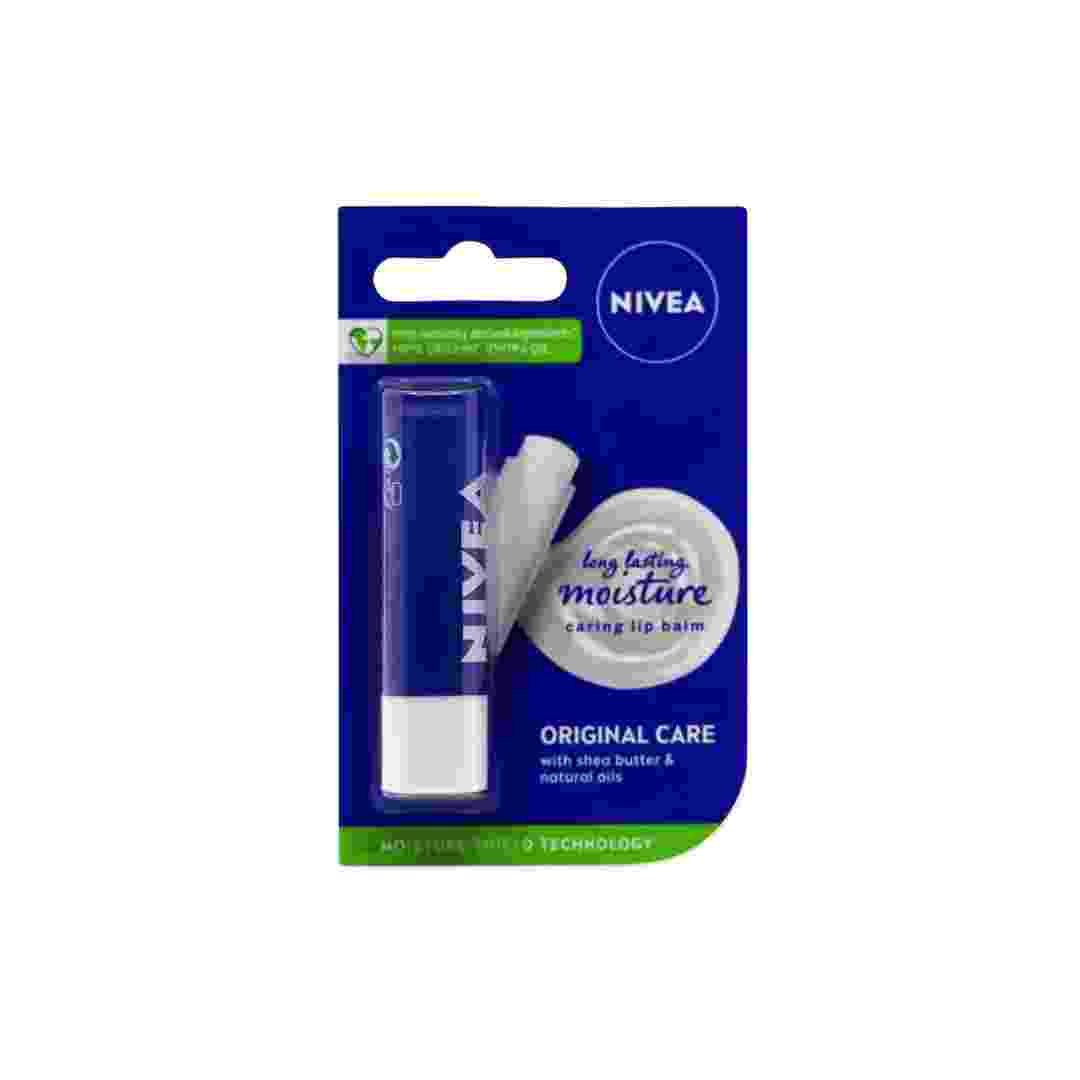 NIVEA ORIGINAL CARE LIP BALM with Shea Butter and Natural Oils 4.8gm - Made In Germany