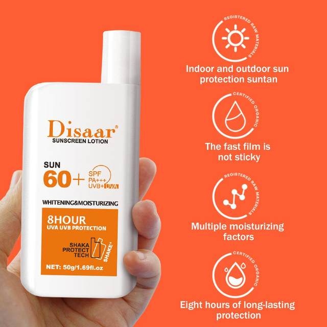 Disaar Sunscreen Lotion SPF 60 PA+++ UVB+UVA – 50G