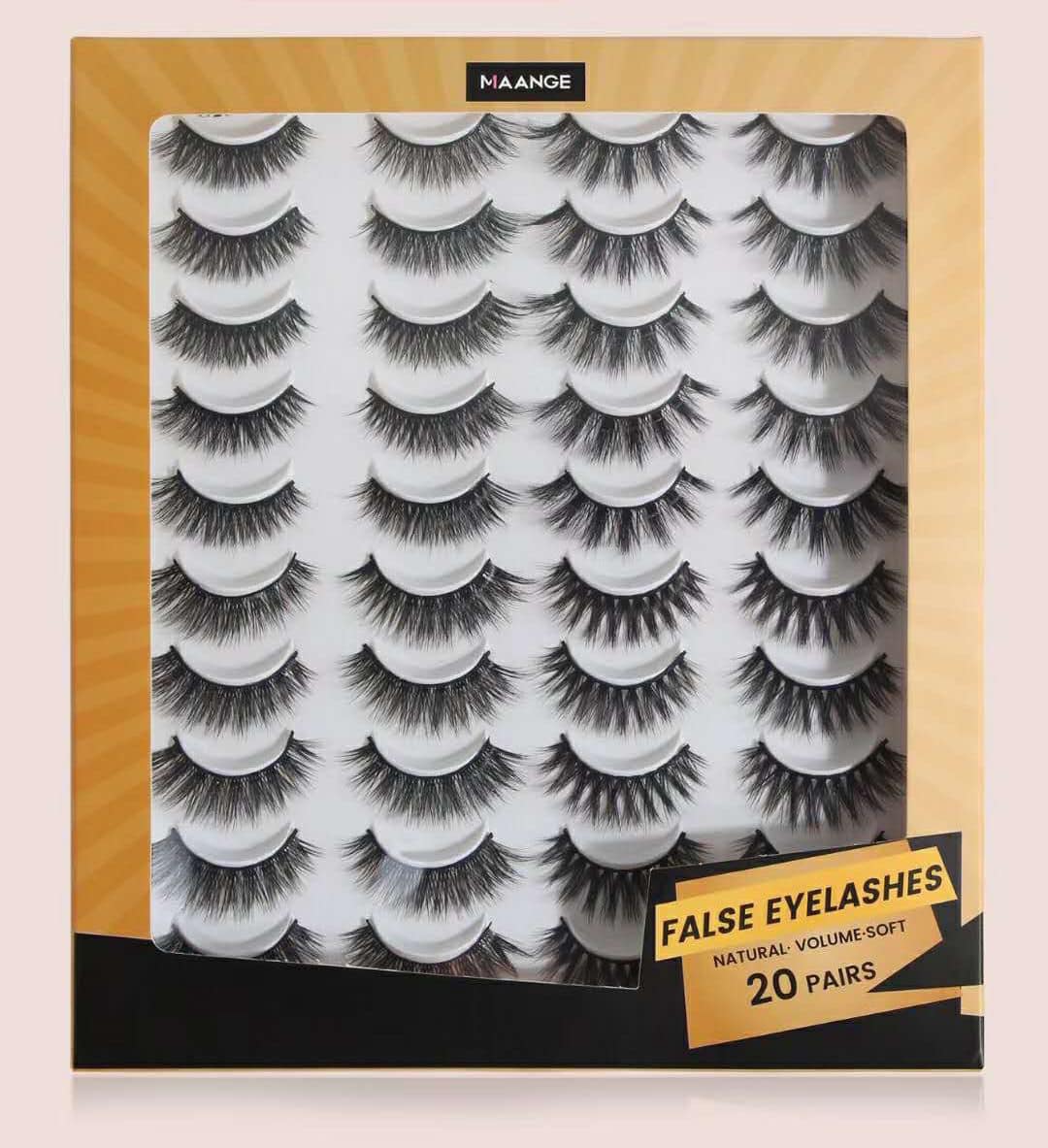 Maange Premium Quality Natural Lash 20 pairs box