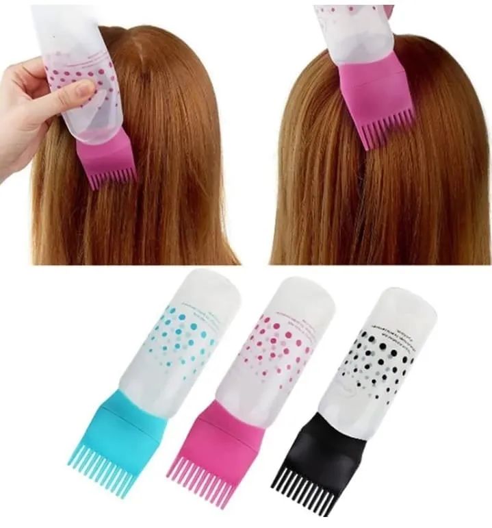 Hair Oil Applicator Comb - Random color(Bottle)