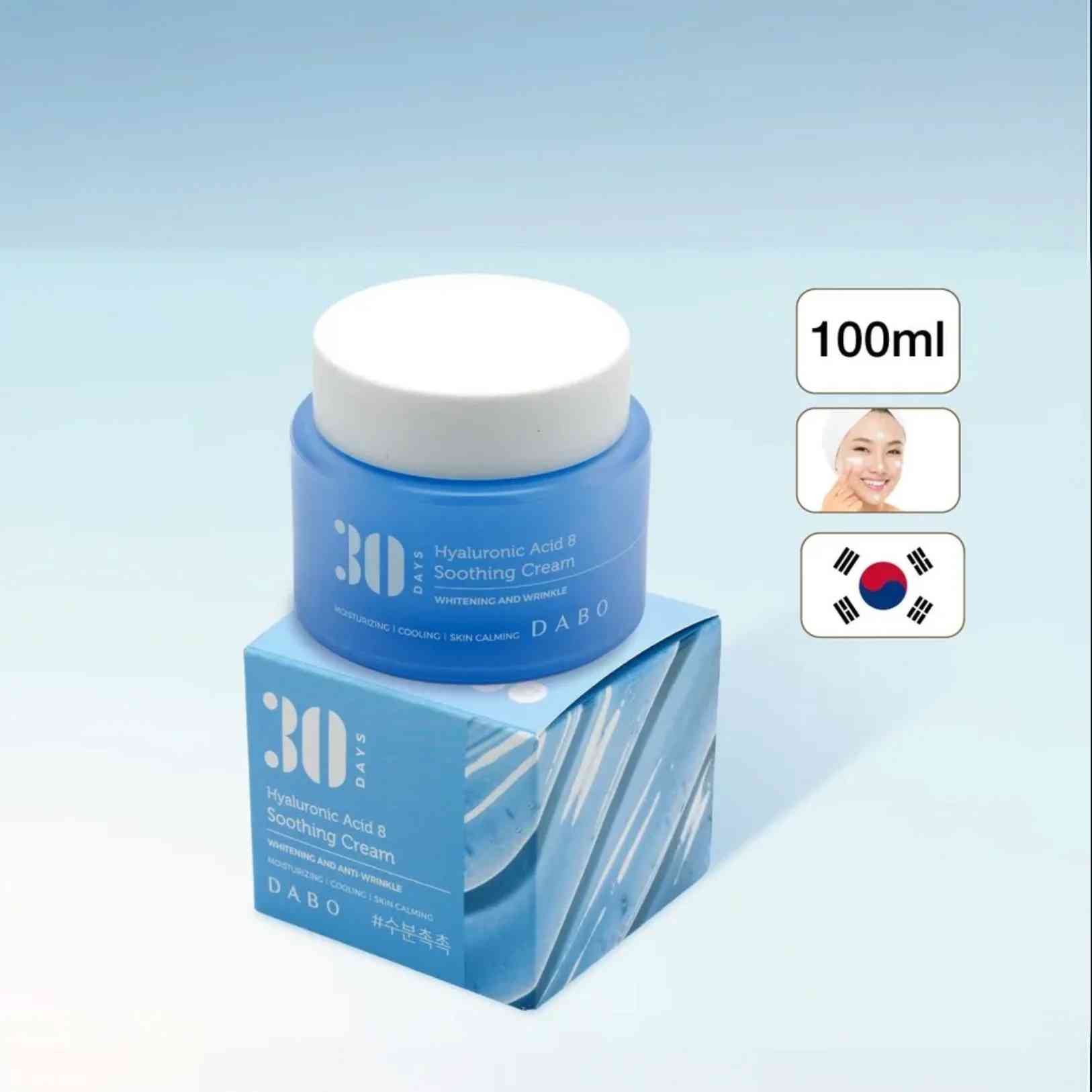 DABO 30 Days Hyaluronic Acid 8 Soothing Cream 100ml
