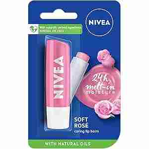 NIVEA Soft Rose Lip Balm 4.8g - Made in Garmany