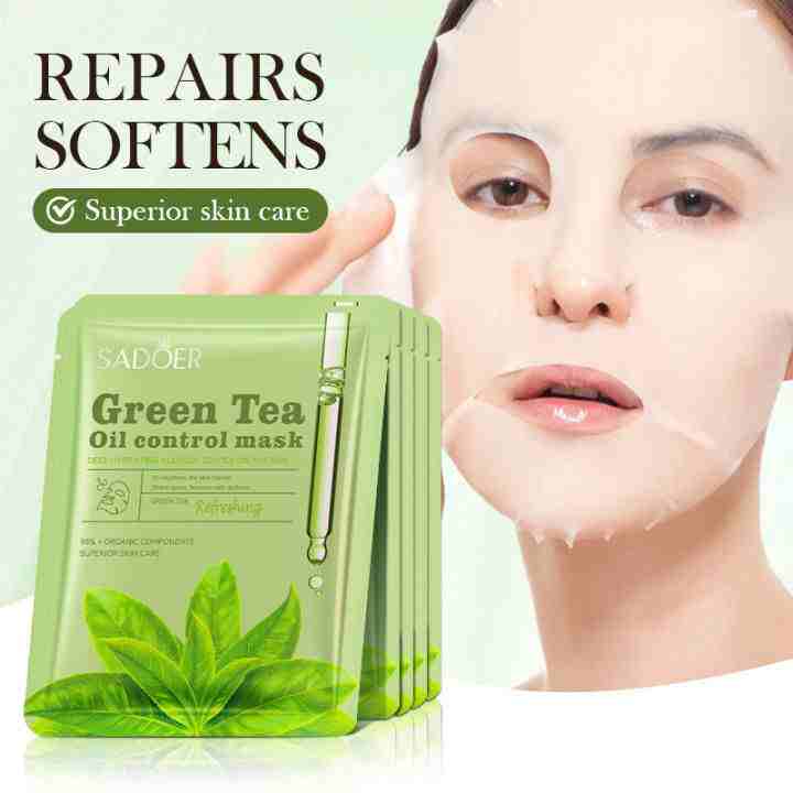 SADOER Green Tea Oil Control Facial Sheet Mask