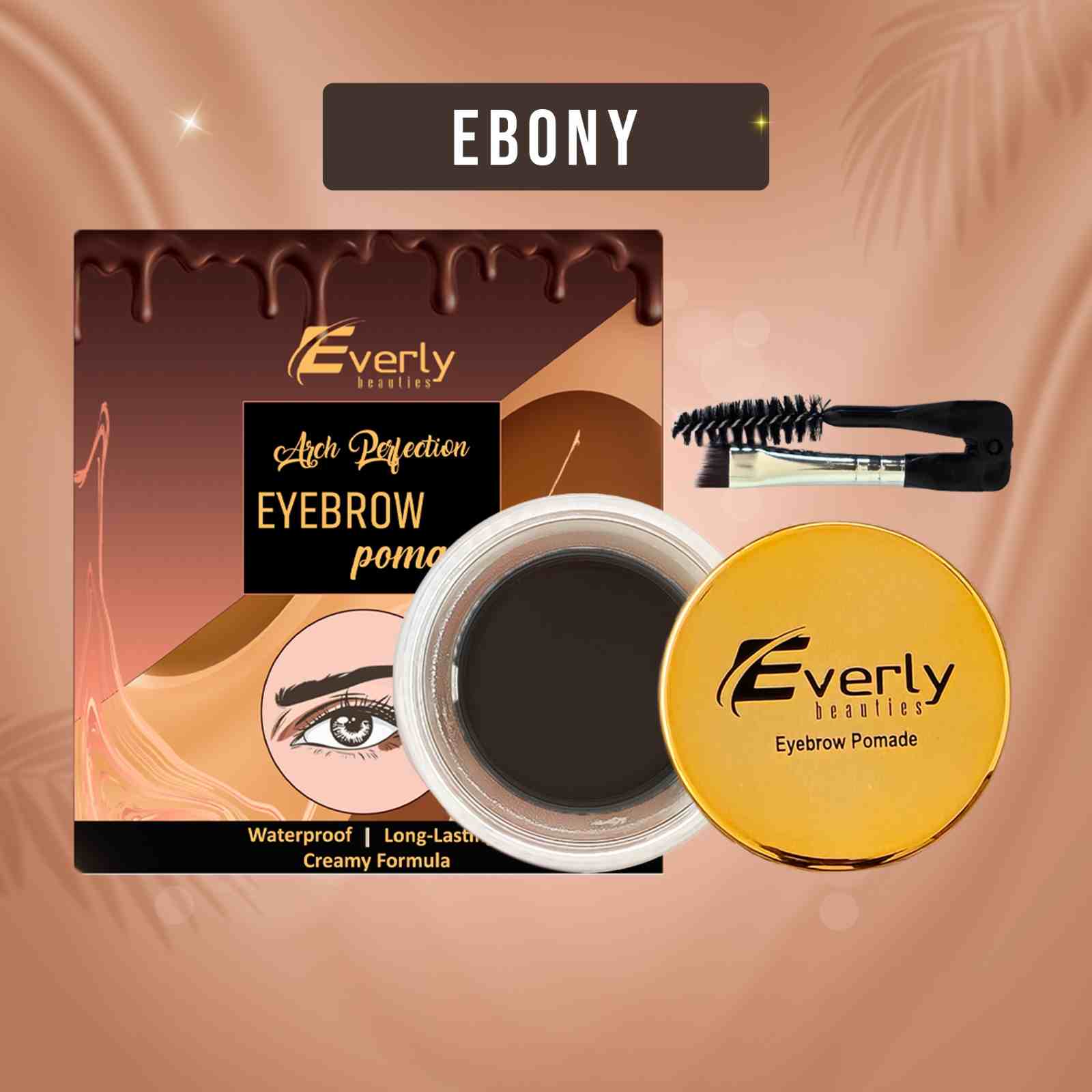 Everly Beauties Arch Perfection Eyebrow Pomade -Ebony