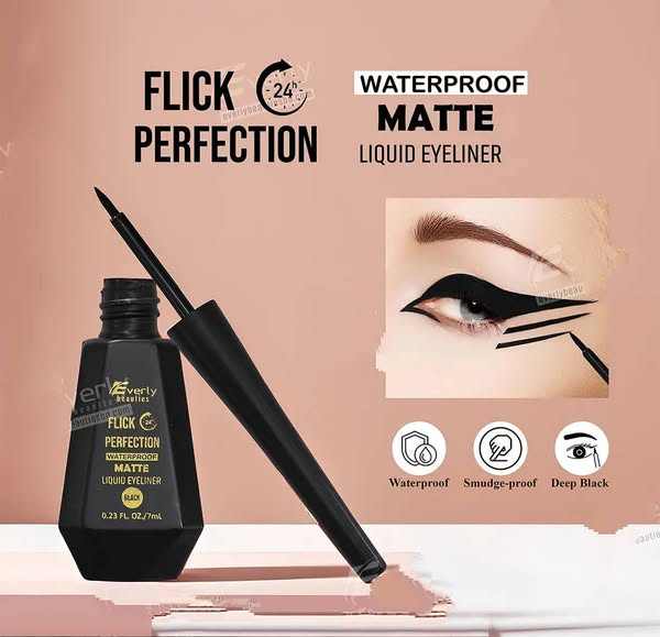 Everly flick perfection waterproof matte liquid eyeliner