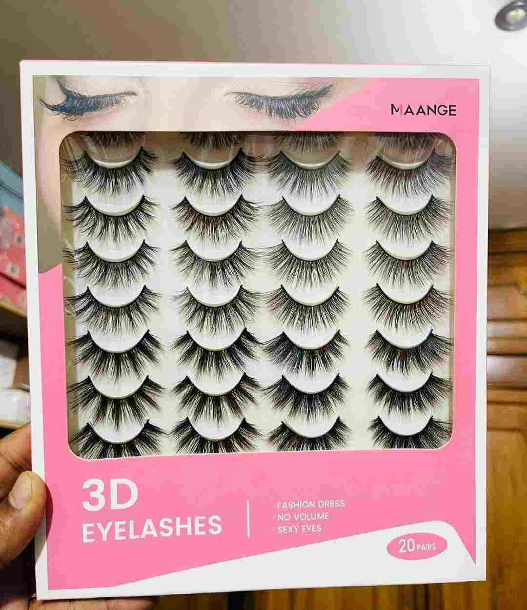 MAANGE 20Pairs 3D False Eyelashes