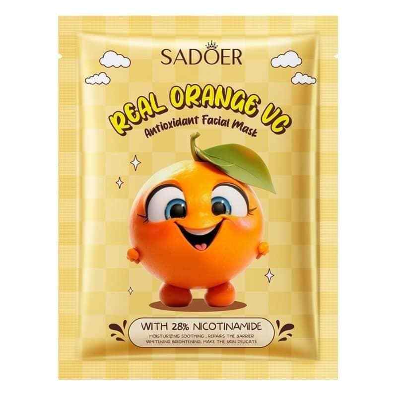 Sadoer Antioxidant Brightening Hydrating Sheet Mask - Orange