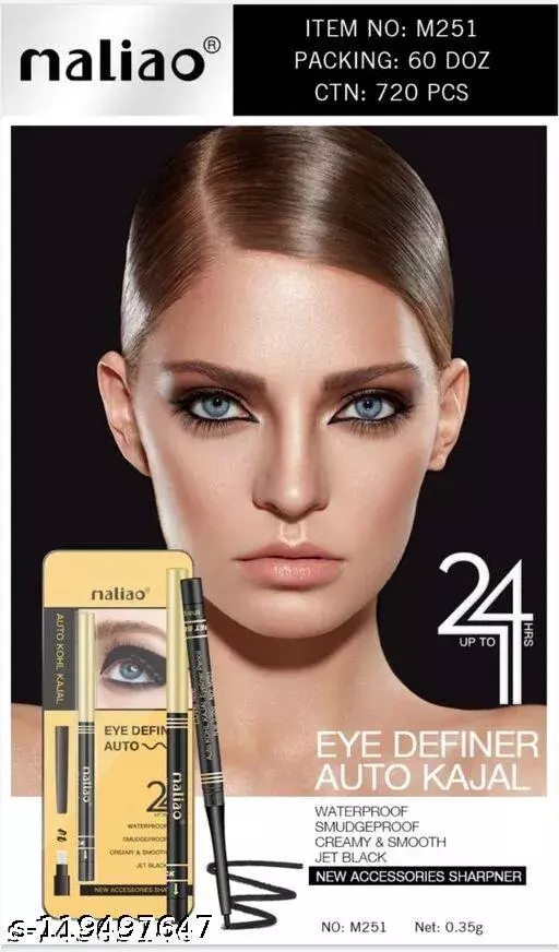 Maliao Eye Definer Auto Kohl Kajal  24 HOURS