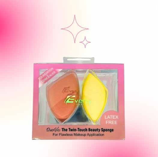 Everly Beauties Duoglo The Twin Touch Beauty Sponge for Foundation & Concealer