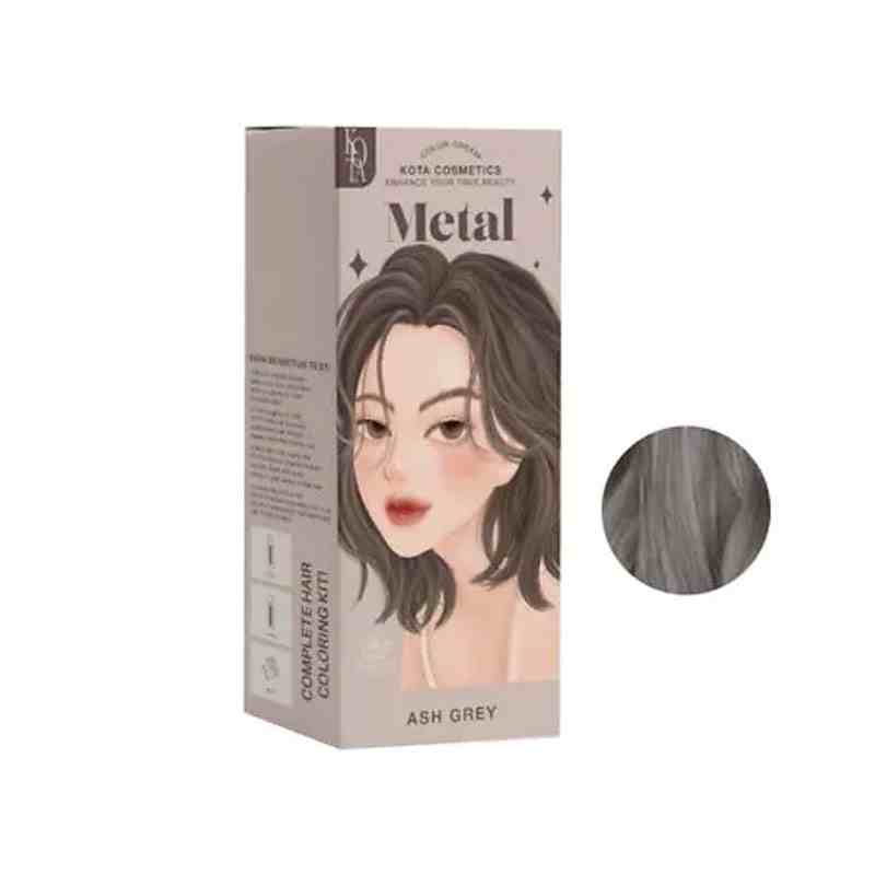 KOTA hair Color Cream  Ash Grey - Metal