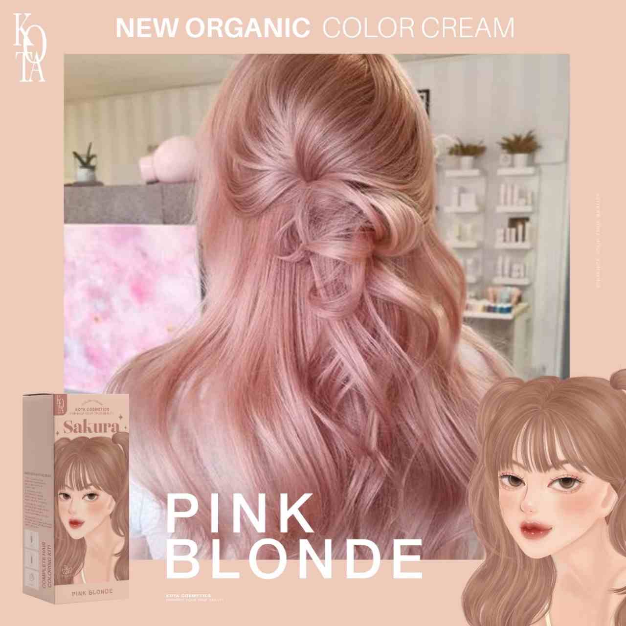 KOTA hair Color Cream Pink Blonde