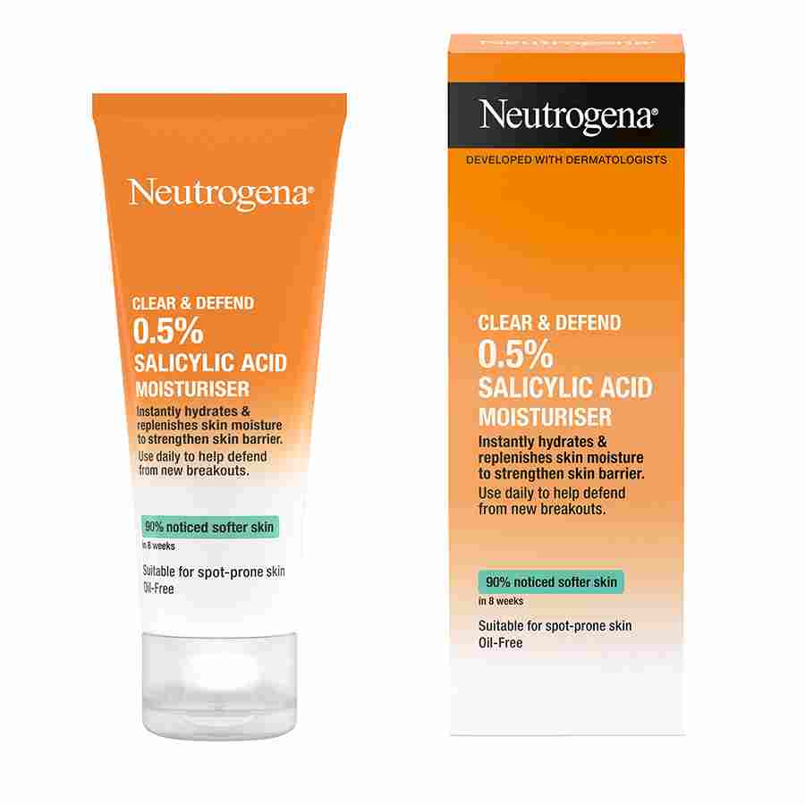 Neutrogena Clear & Defend 0.5% Salicylic Acid Moisturiser 50 ml - For oily spot prone skin