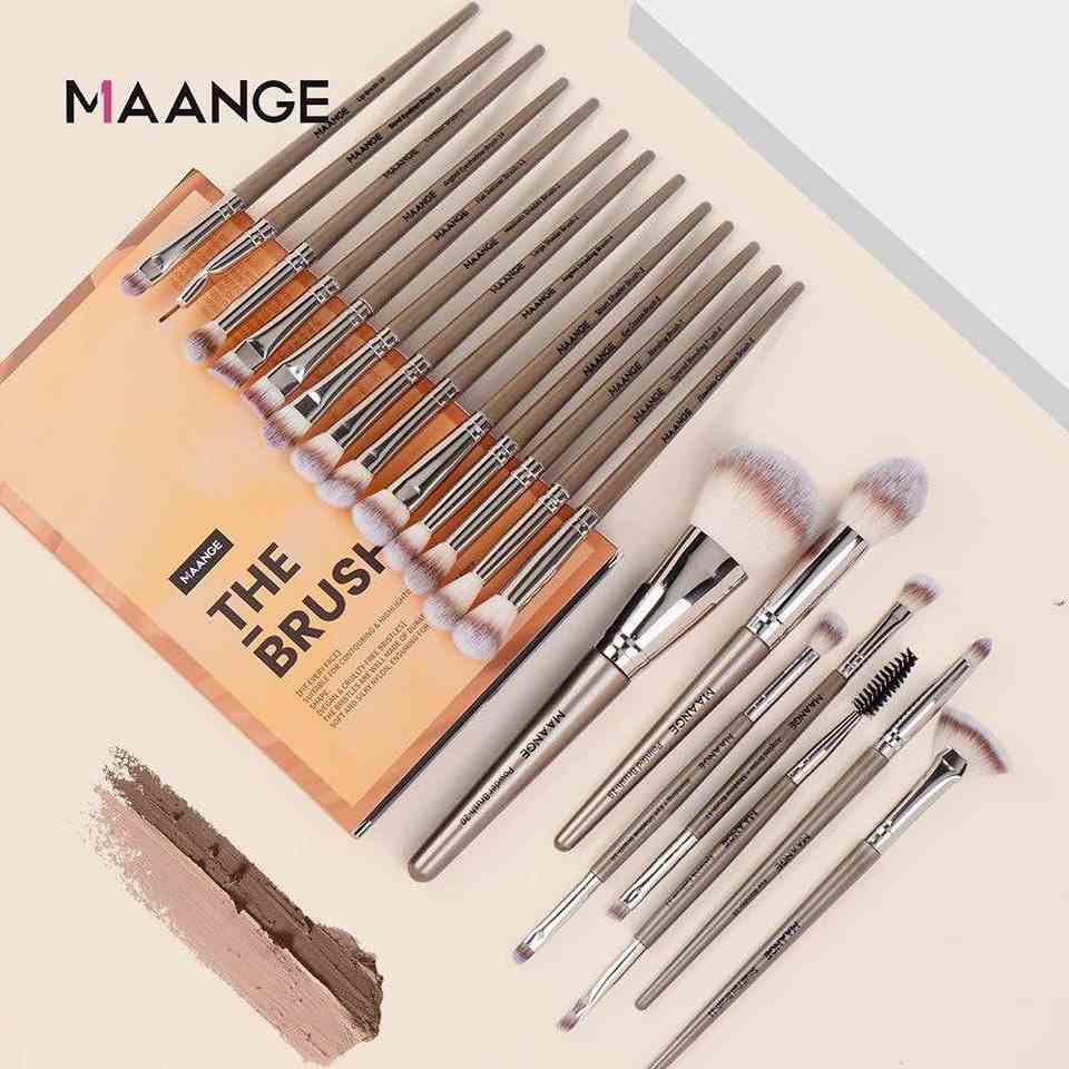 MAANGE  20 Pcs Professional Makeup Brush - Golden (N)