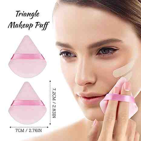 Triangle Reusable Makeup Powder Puff for - Random Color