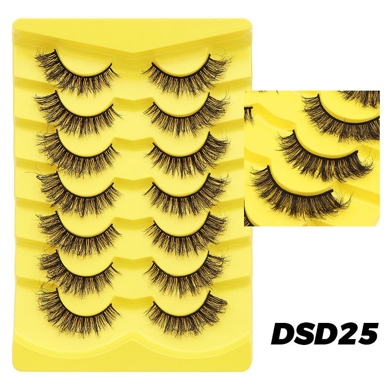 7 pairs natural eyelash -DSD25