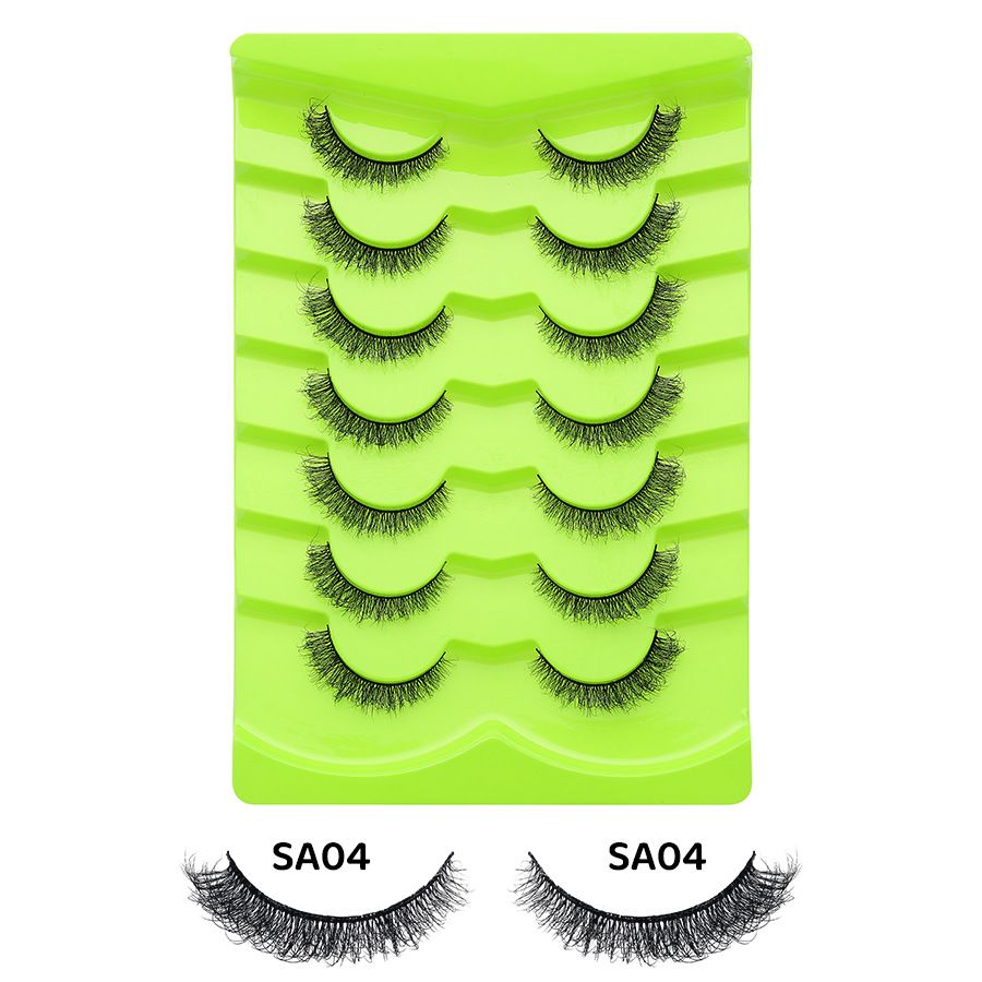 7 pairs natural eyelash -Sa04