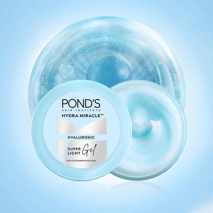 Pond's Super Light Gel Oil Free Moisturiser With Hyaluronic Acid + Vitamin E - 100 ml(Indian)