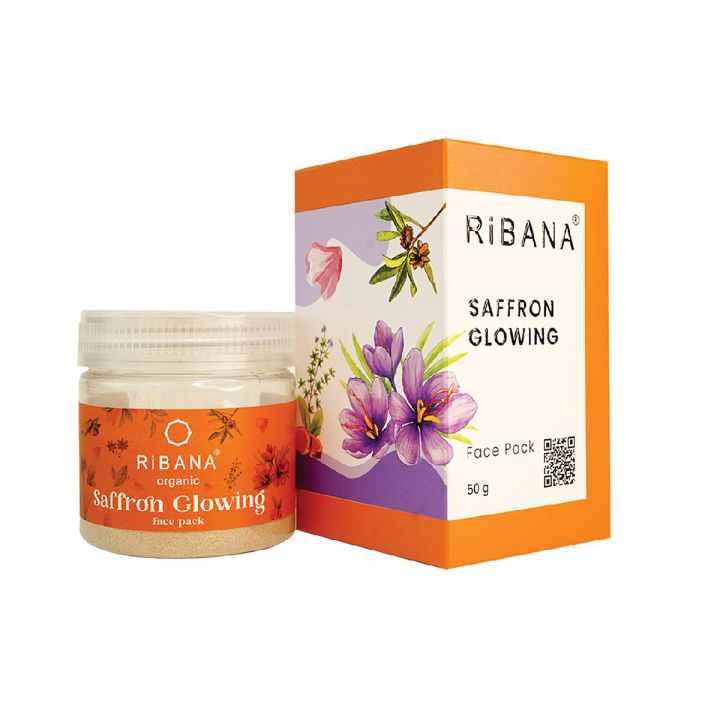 RiBANA Saffron Glowing Face Pack - 50gm