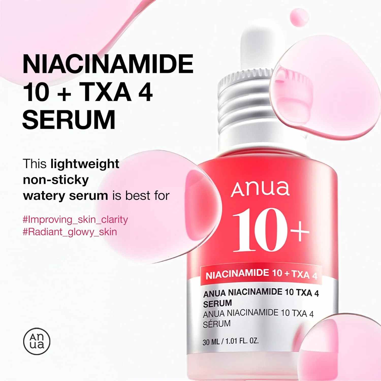 Anua Niacinamide 10% + TXA 4% Serum 30ml