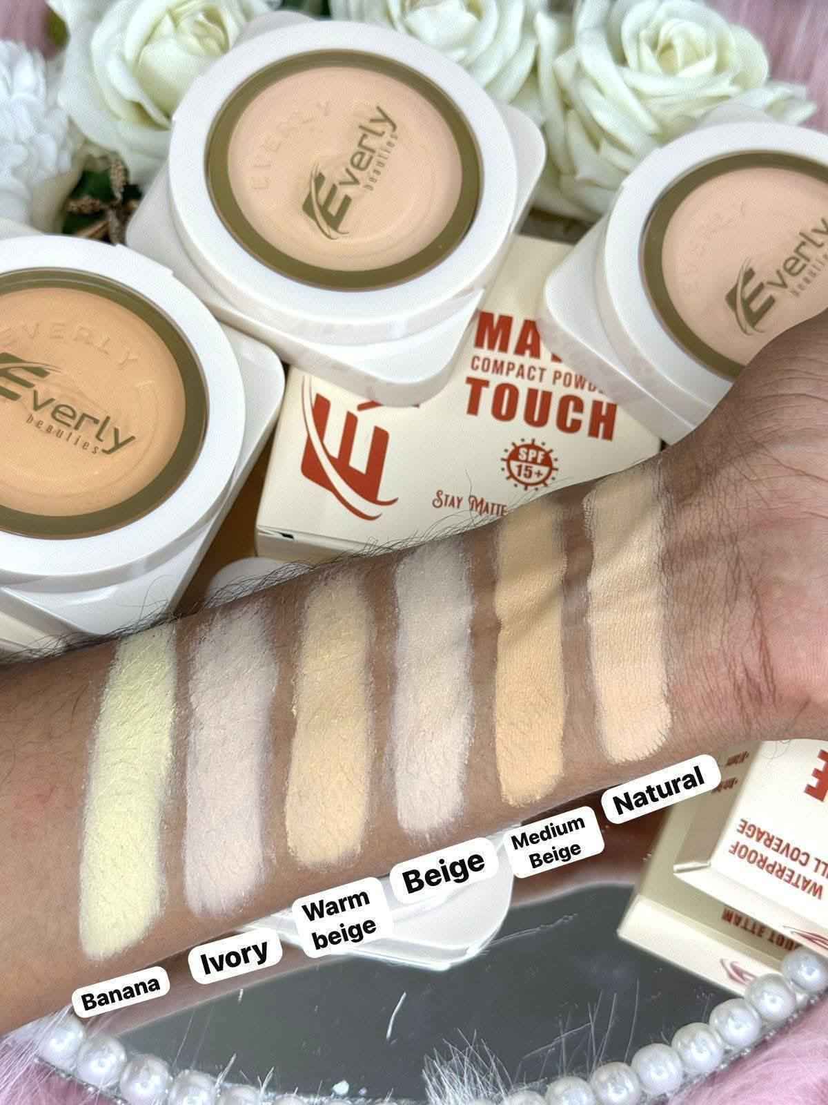 Everly Beauties Matte Touch Compact Powder SPF 15+