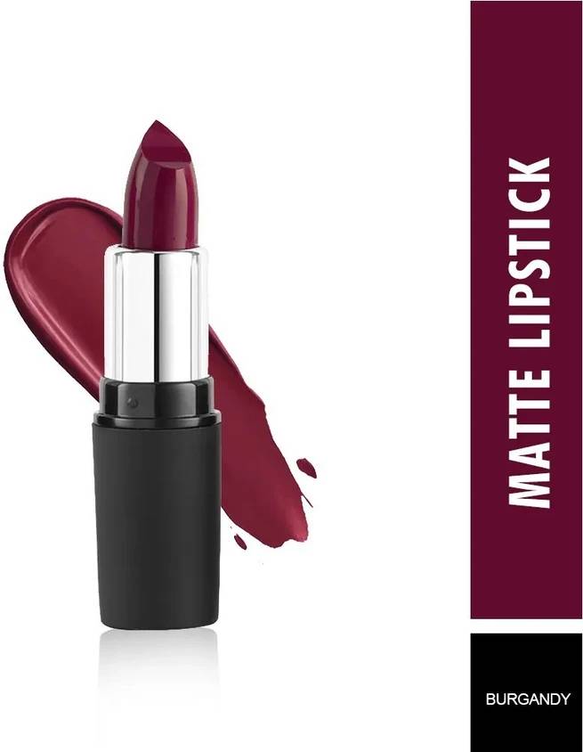 Swiss Beauty Pure Matte Lipstick Burgundy 210 3.8 gm