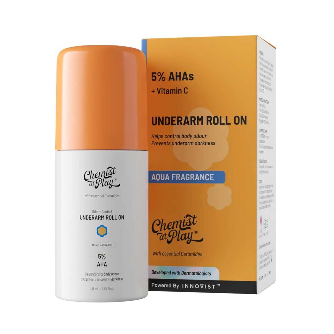 Chemist At Play UnderArm 5% AHA Roll-On 40ml(Aqua)