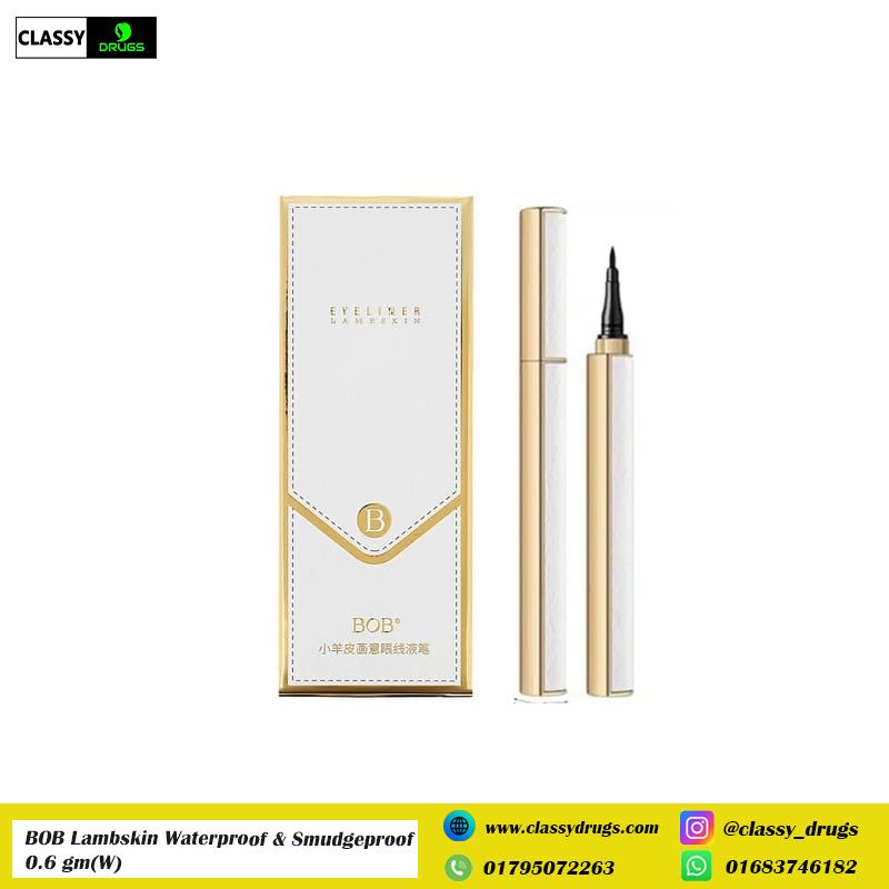 BOB Lambskin Waterproof & Smudgeproof Liquid Eyeliner 0.6 gm(W)