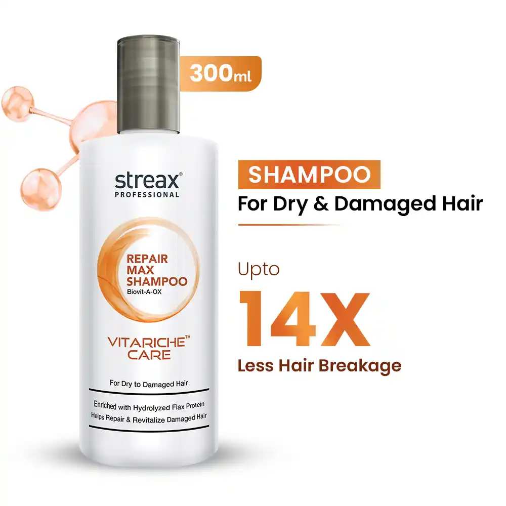 Streax Professionals Repair Max Shampoo for Dry to Damaged Hair 100 ml