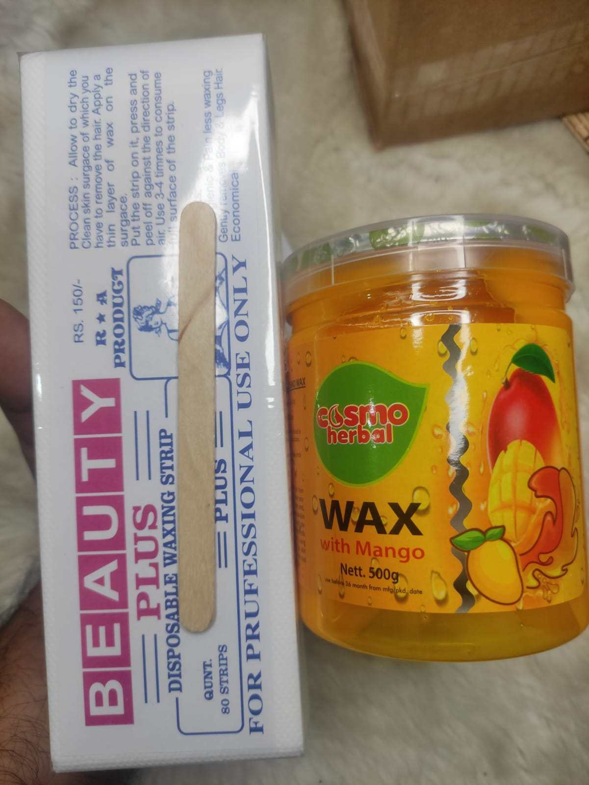 Cosmo Herbal wax 500 gm - Mango(Combo)