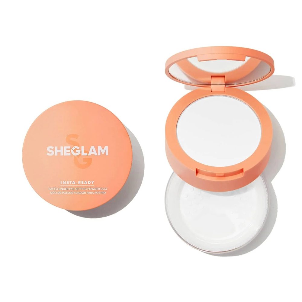 SHEGLAM Insta-Ready Face & Under Eye Setting Powder Duo-Translucent
