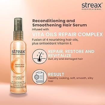 Streax Professional Vitariche Care Repair Max Serum 100ml