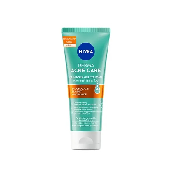 Nivea Derma Acne Care Cleanser Gel to Foam 90 ml