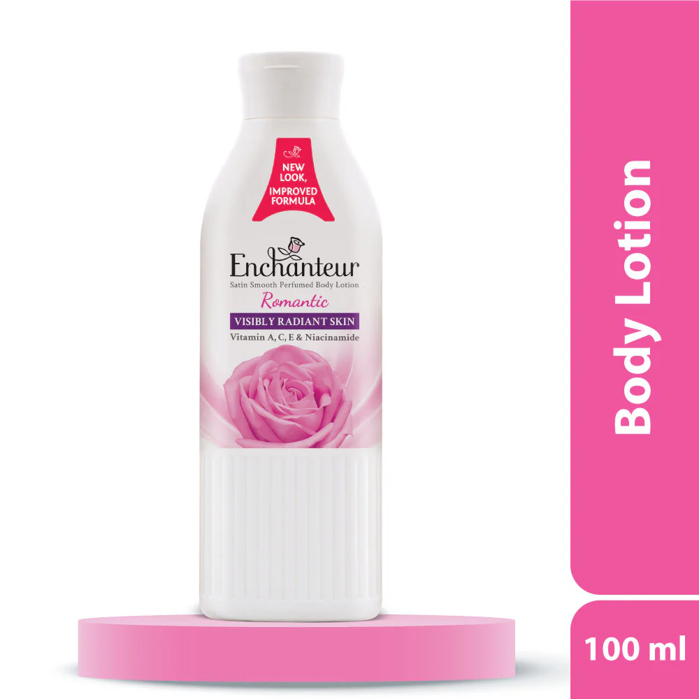 Enchanteur Romantic Satin Smooth Perfumed Lotion with Vitamin A, C, E & Niacinamide 250 ml