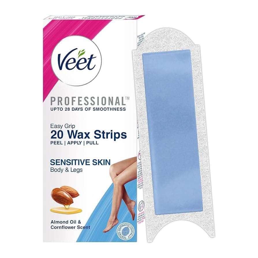Veet Full Body Waxing Kit for Sensitive Skin 20 strips