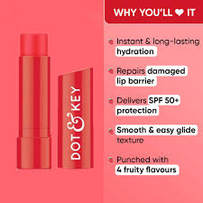 Dot & Key Barrier Repair Hydrating Lip Balm SPF 50+ 4.5g - Strawberry Red (Tinted)