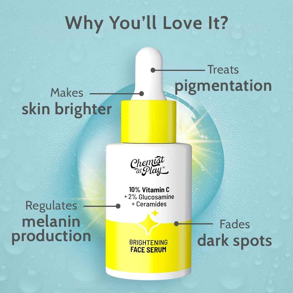 Chemist at Play 10% Vitamin C Face Serum for Glowing & Bright Skin 30ml
