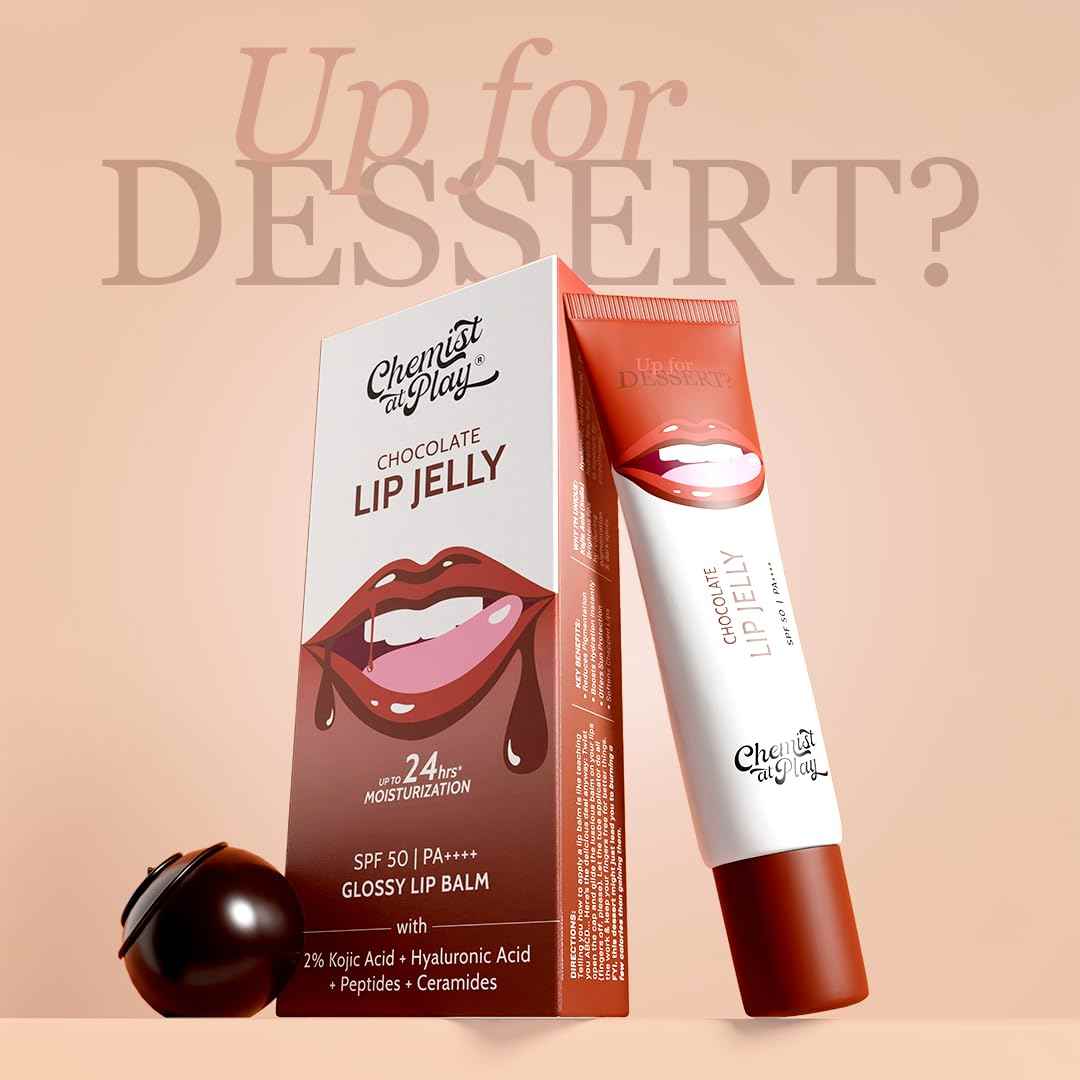 Chemist At Play Ceramides + 2% Kojic Acid Glossy Lip Balm (Chocolate) | SPF 50, PA++++ 10g