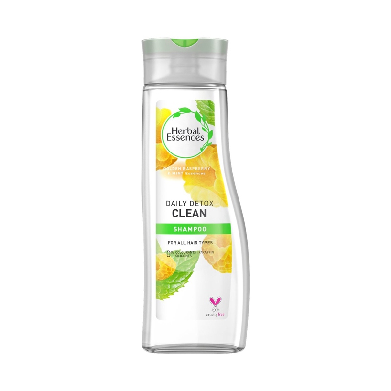 Herbal Essences Daily Detox Clean Golden Raspberry & Mint Shampoo 400 ml