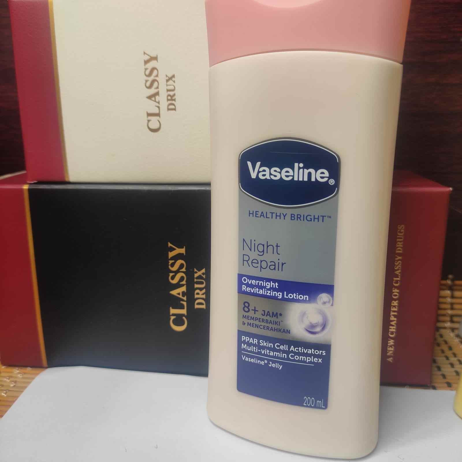 Vaseline Healthy Bright Night Repair Lotion 200ml - Indonesia