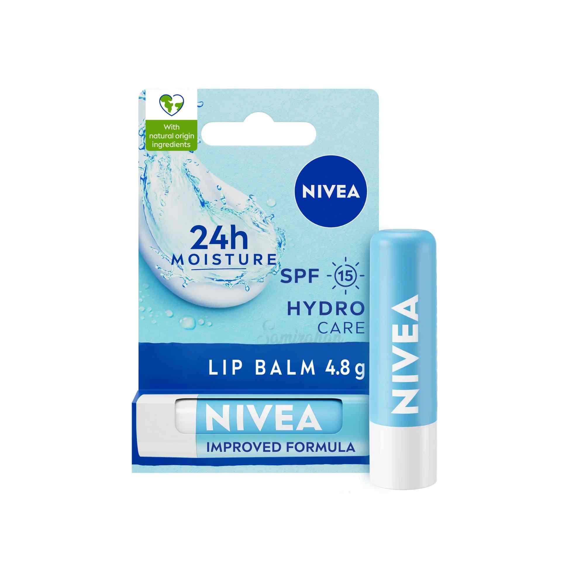 Nivea Hydro Care Lip Balm 24h Moisture SPF15 4.8g