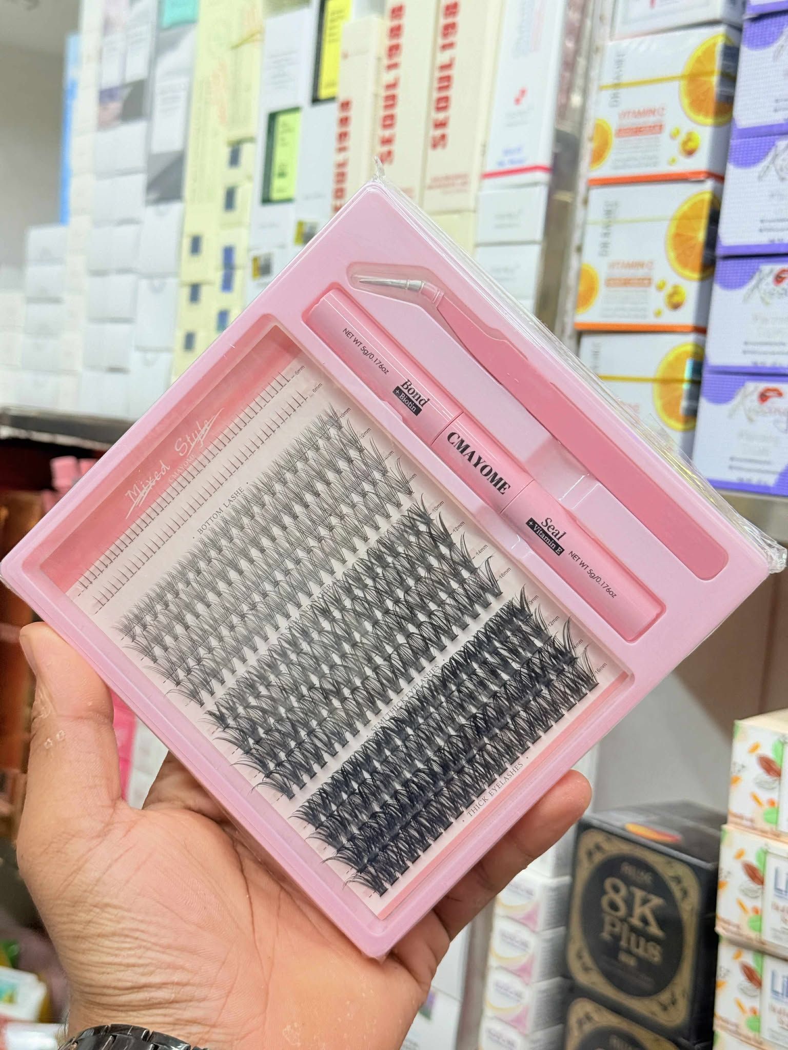 Eyelash extension set