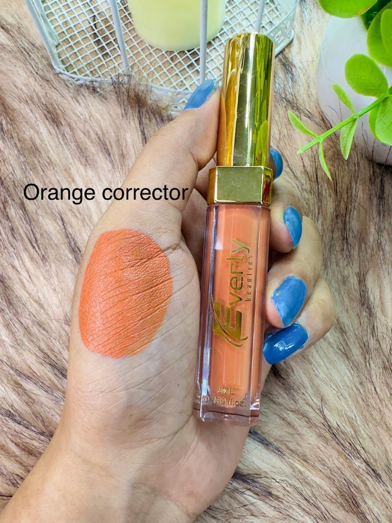 Everly Beauties Pure Matte Full Coverage Concealer And Corrector - Orange  8 ml