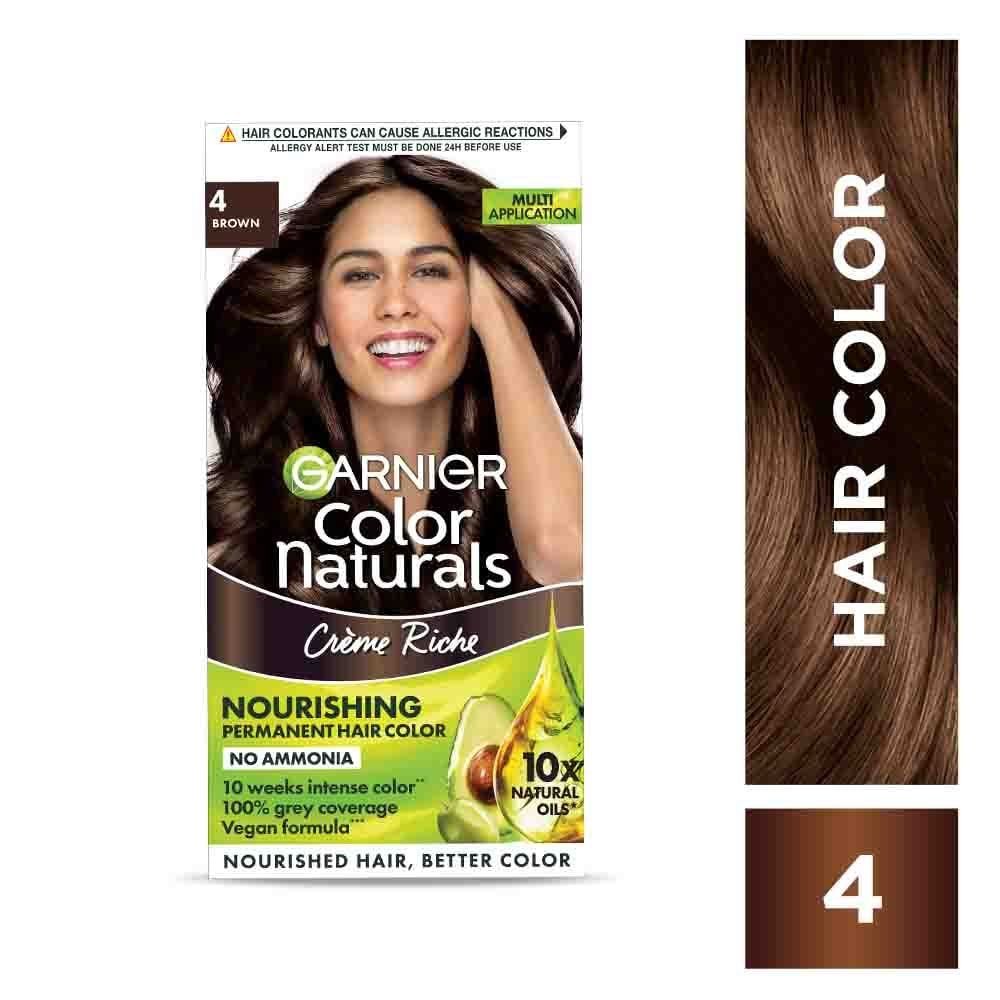 Garnier Color Naturals Creme Riche Hair Color (35ml+30g) - 4 Brown