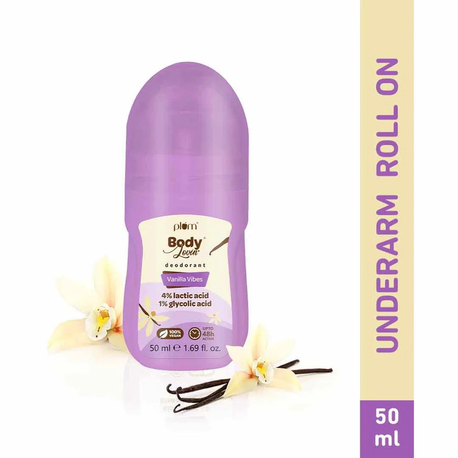 Plum BodyLovin’ Vanilla Vibes Underarm Roll On for Women 50 ml